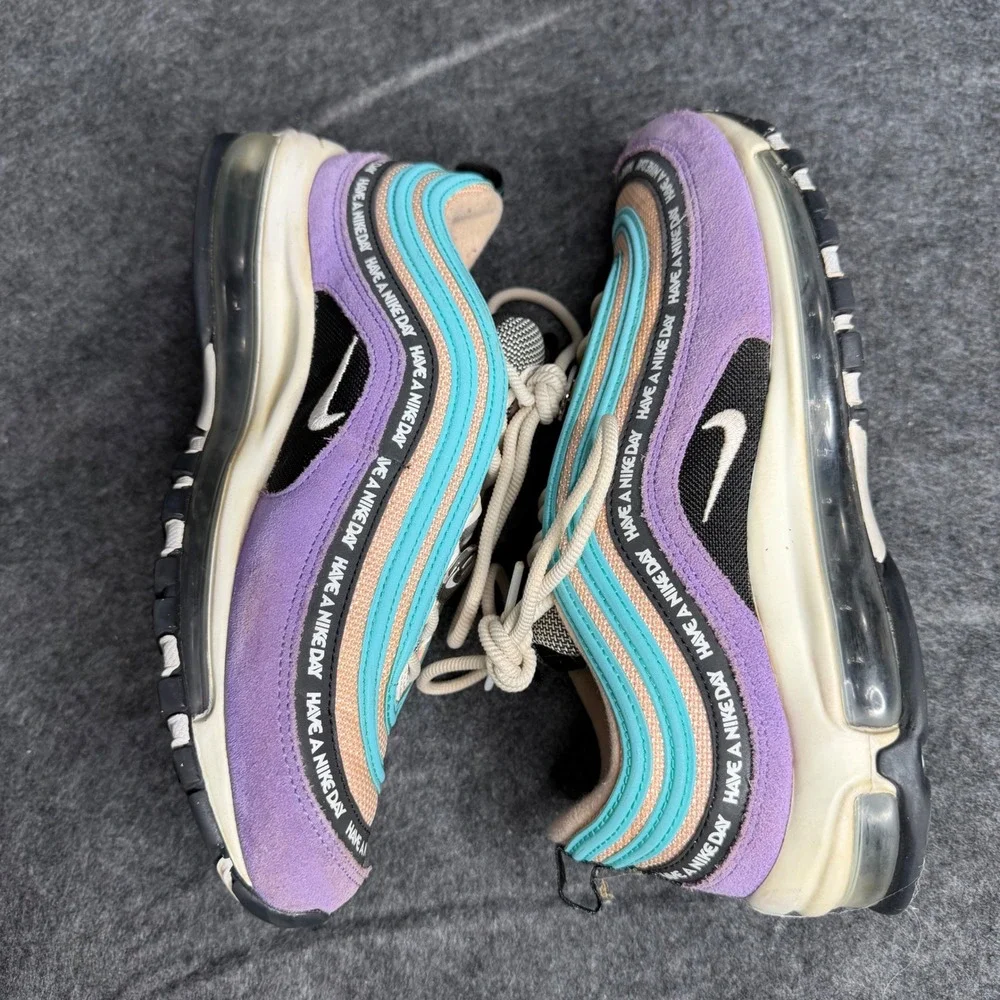 Nike Air Max 97 Have A Nike Day Space Purple Aqua BQ9130-500 Mens Size 8